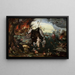 The Temptation of Saint Anthony - Pieter Huys — framed artwork on a wall