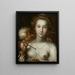 Venus and Cupid - Pieter Isaacsz — framed artwork on a wall