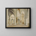 L'intérieur de Saint-Bavon de Haarlem - Pieter Jansz Saenredam — framed artwork on a wall