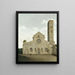 The West Façade of the Church of Saint Mary in Utrecht - Pieter Jansz Saenredam — framed artwork on a wall