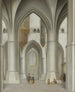 View of the interior of Saint Bavo's Church in Haarlem - Pieter Jansz. Saenredam — artwork view
