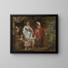Abraham Chasing Agar and Ishmael - Pieter Jozef Verhaghen — framed artwork on a wall