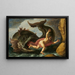 Jonas et la baleine - Pieter Lastman — framed artwork on a wall