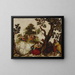 The Parable of the Wise and Foolish Virgins - Pieter Lisaert — framed artwork on a wall