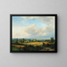 a vast summer landscape - Pieter Lodewijk Francisco Kluyver — framed artwork on a wall