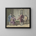 Men playing cards in an interior - Pieter Louw — framed artwork on a wall