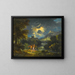 a landscape with figures in a storm - Pieter Mulier the Younger — framed artwork on a wall