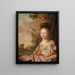 Portrait of a girl - Pieter Nason — framed artwork on a wall
