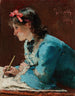 Drawing of a young woman - Pieter Oyens — artwork view