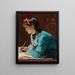 Drawing of a young woman - Pieter Oyens — framed artwork on a wall