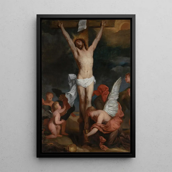 Christ on the Cross - Pieter Pauwel Thijs — framed artwork on a wall