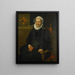 Portrait painting of Dirckje Tymansdr Gael, wife of Mattheus Augustijnsz. Steyn - Pieter Pietersz. — framed artwork on a wall