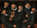 Six gardiens de la guilde des drapiers - Pieter Pietersz — artwork view
