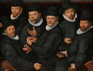 Six gardiens de la guilde des drapiers - Pieter Pietersz — artwork view