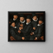 Six gardiens de la guilde des drapiers - Pieter Pietersz — framed artwork on a wall