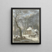 Winter Landscape Painting - Pieter Pietersz. Barbiers — framed artwork on a wall