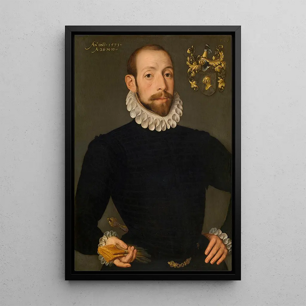 Olivier Nieulant - Pieter Pourbus — framed artwork on a wall