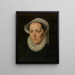 Portrait of a Woman - Pieter Pourbus — framed artwork on a wall