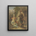 The Levite and His Concubine - Pieter Recco — framed artwork on a wall