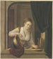 A cook washing dishes at the window - Pieter Recco — artwork view