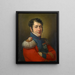 Portrait of the Staff Sergeant Major Leonhard Miville-Keller - Pieter Recco — framed artwork on a wall