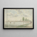 Vue de Kampen du côté de la rivière - Pieter Remmers — framed artwork on a wall