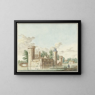 The Castle of Aalst in Bommelerwaard - Pieter Remmers — framed artwork on a wall
