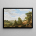 View of the Montmorency Valley near Saint-Leu-la-Forêt - Pieter Rudolph Kleijn — framed artwork on a wall