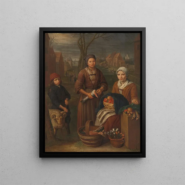 Allegory of the month of March - Pieter Snyers — framed artwork on a wall