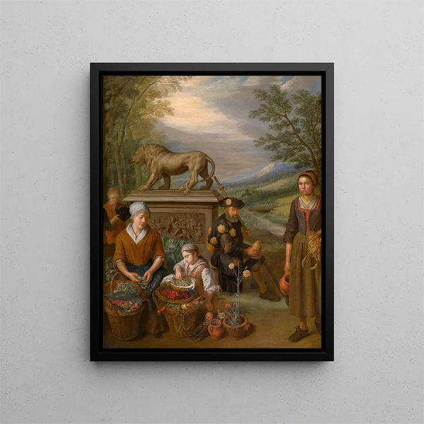 Lion Painting - Pieter Snyers — framed artwork on a wall