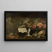 Pantry with game - Pieter Snyers — framed artwork on a wall