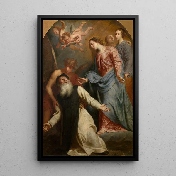 Marie apparaît à Saint Guillaume d'Aquitaine - Pieter Thijs — framed artwork on a wall