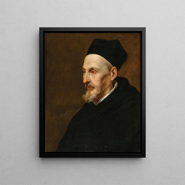 Portrait painting of Antonius Triest 1576-1657, Bishop of Ghent and Bruges - Pieter Thijs — framed artwork on a wall