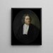 Portrait painting of Jan van der Burgh, director of the Rotterdam Chamber of the Dutch East India Company, elected in 1649 - Pieter van der Werff — framed artwork on a wall