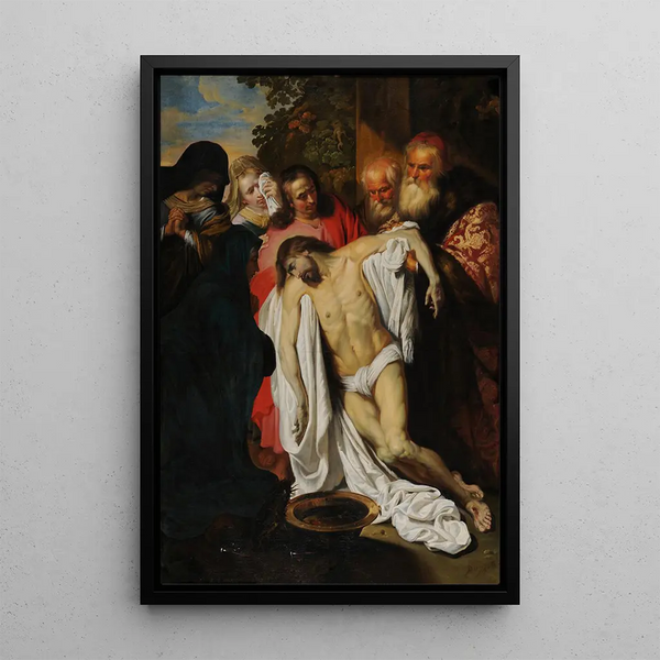the Descent from the Cross - Pieter van Mol — framed artwork on a wall