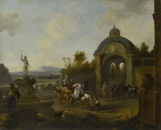 Hunt at the Fountain - Pieter Wouwerman — artwork view