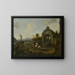 Hunt at the Fountain - Pieter Wouwerman — framed artwork on a wall