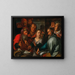 The Christ among the Doctors - Pieter Wtewael — framed artwork on a wall
