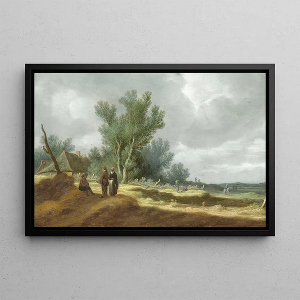 Landscape of Dunes - Pieter de Neyn — framed artwork on a wall