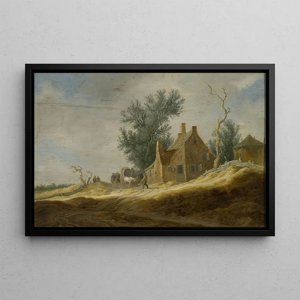 Dutch Landscape Painting - Pieter de Neyn — framed artwork on a wall