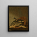 Still life with fish - Pieter de Putter — framed artwork on a wall