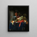 Still life with a golden goblet - Pieter de Ring — framed artwork on a wall