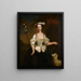 Portrait of Marie Barthélemy as a shepherdess - Pieter van Bleeck — framed artwork on a wall