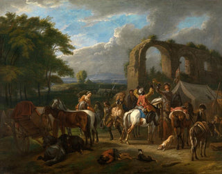 Cavalier Scene - Pieter van Bloemen — artwork view