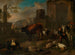Horses, cattle, sheep and goats among Roman ruins - Pieter van Bloemen — artwork view