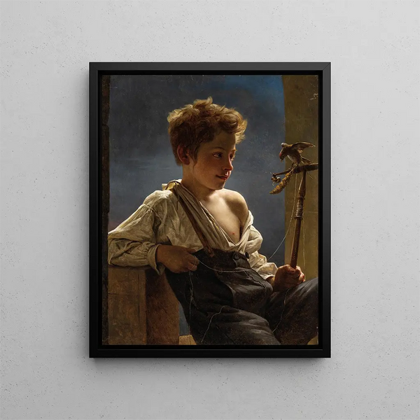 L'heure du repas - Pieter van Hanselaere — framed artwork on a wall