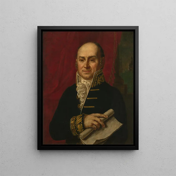 John Quincy Adams - Pieter van Huffel — framed artwork on a wall