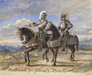 Two knights on horseback in a landscape - Pieter van Loon — artwork view