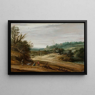Pieter van Santvoort - Dune Landscape with a Country Road.webp
