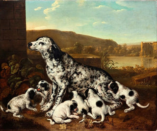 Dalmatian dog with puppies - Pieter van der Hulst — artwork view